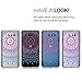 kwmobile TPU Silicone Case Compatible with LG V30 / V30S / V30+ / V30S+ - Crystal Clear Smartphone Back Case Cover - Indian Sun Blue/Dark Pink/Transparent