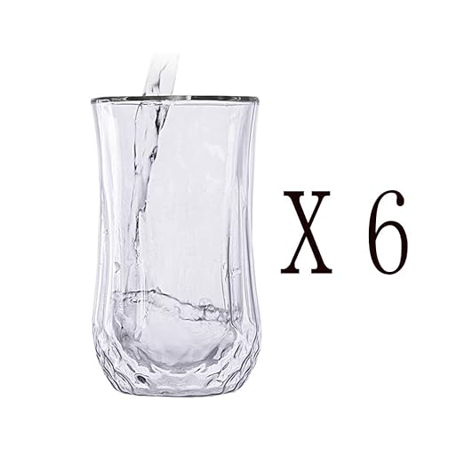 YONGMEI Copas de Vino Tinto Doble Vaso de Vidrio - Vidrio de ...