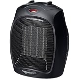 AmazonBasics 1500 Watt Ceramic Space Heater with Adjustable Thermostat - Black