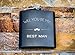 Best Man Proposal Gifts- Will You Be My Best Man Flask Box Set- Whiskey Flasks For Asking Best Men – Extra Thick 5mil #304 Stainless Steel, Laser Engraved Design, Black 2PC Best Man
