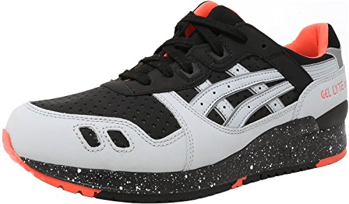 ASICS Men's Gel-Lyte 3 Black/Light Grey Ankle-High Leather Fashion Sneaker - 8M