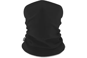 Vogium Kids Fleece Neck Warmer Gaiter - Winter Face Cover for Snow Play & School - Warm Elastic Tube Scarf for Boys & Girls