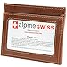AlpineSwiss RFID Blocking Mens Money Clip Leather Minimalist Front Pocket Wallet