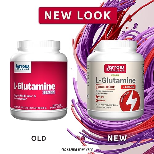 Jarrow Formulas LGlutamine 2 g, Dietary Supplement for Muscle Tissue