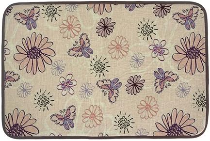 WarmsHeart Firflies High Quality Multifunction Indoor/Outdoor Cotton&amp;Linen Floor Mat with Antiskid Bottom