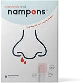 Nampons for Nosebleeds 6 Nose Bleed Stoppers w/Clotting Agent for Adults | Trusted by Doctors &amp; Hospitals First Aid Safe for Teens Adults &amp; Seniors, Bloody Nose Nose Bleed Plug Nosebleed