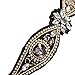 Sanwood Elegant Luxury Boho Handmade Crystal Rhinestone Jewelry Beads Bridal Wedding Evening Pageants Proms Birthday Christmas Gift Headband (Black)