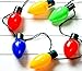 Big Mo's Toys LED Light Up Flashing Bulb Christmas Holiday Necklace – Light Up Necklace Holiday Party Favors