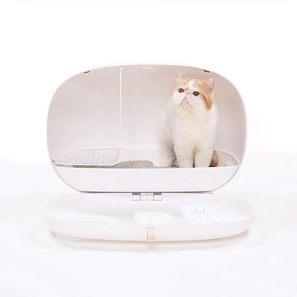 NO LOGO Con Tapa Clean Cat Pet Cajas de Arena, WC Grande ...
