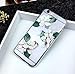 iPhone 6 Plus/6S Plus Case (5.5 inch),Blingy's Cool Transparent Floral Pattern Style Series Soft TPU Clear Case for iPhone 6 Plus/6S Plus (White Camelia)