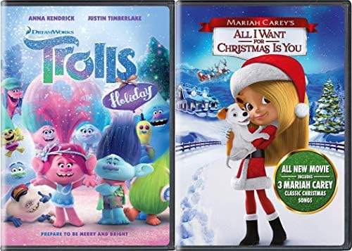 Musical Christmas With Mariah Carey And Justin Timberlake 2 Dvd Bundle Trolls Holiday All I Want For Christmas Collection Movies Tv Amazon Com