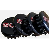 4X Black/Red Wheel Hub Cap Center Cap 22837060,84388431, 84388430 for Canyon, Sierra 1500, Yukon 2018+ Set
