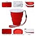 Collapsible Travel Cup - 100% Food-grade Silicone Mug for Camping and Hiking, Red - by Not Just A Gadget