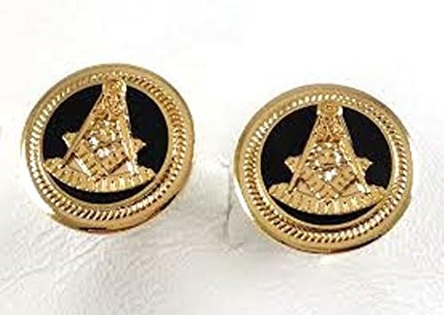 D0241 Masonic Past Master Cuff Link Set of Two