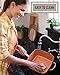 Copper Pan 5 Piece Cookware Set - Non Stick Copper Chef Frying Pans with Induction Bottom Steamer Tray and Fry Basket - Oven Safe Non-Stick Deep Copper Square Design with Glass Lid