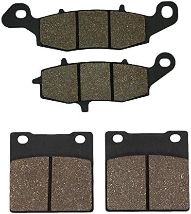 Cyleto Front and Rear Brake Pads for GS500 GS 500 1996-2000 2001 2002 2003 2004 2005 2006 2007 2008 2009 2010 SV 400 SV400 1998