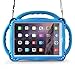 BMOUO Kids Case for New iPad 9.7 2018/2017 - Shoulder Strap Shockproof Handle Stand Case for Apple iPad 9.7 inch 2018 (6th Generation) / 2017 (5th Gen) iPad 9.7 / iPad Air/iPad Air 2 - Blue