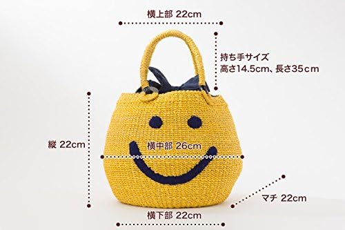 A Jolie アジョリー スマイル ニコちゃん カゴバッグ ハンドバッグ A Jolie アジョリー カゴバッグ Amazon