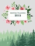 Monthly Planner 2019: Daily journal Planner, 12 Months Calendar, schedule planner, Agenda Planner A by 