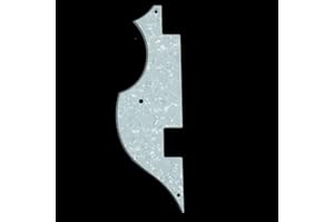 MLAVAL GUITAR PARTS (F48) HOFNER Bass Guitar pickguard,Right handed,4ply white pearl