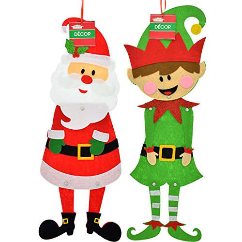Christmas Holiday Home Classroom Decor Jointed Felt Hanging