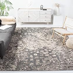 SAFAVIEH Madison Collection 9' x 12' Grey/Beige
