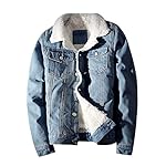 Men’s Winter Sherpa Lined Denim Jacket Windbreaker Trucker Jacket www.denim.fit