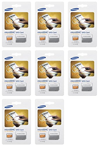 8 x Quantity of HTC One M9 32GB Micro SD Memory Card Ultra Class 10 SDHC up to 48MB/s with Adapter