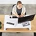 VIVO Height Adjustable 35 inch Desk Converter, Sit Stand Tabletop Dual Monitor and Laptop Riser Workstation, White, DESK-V000W