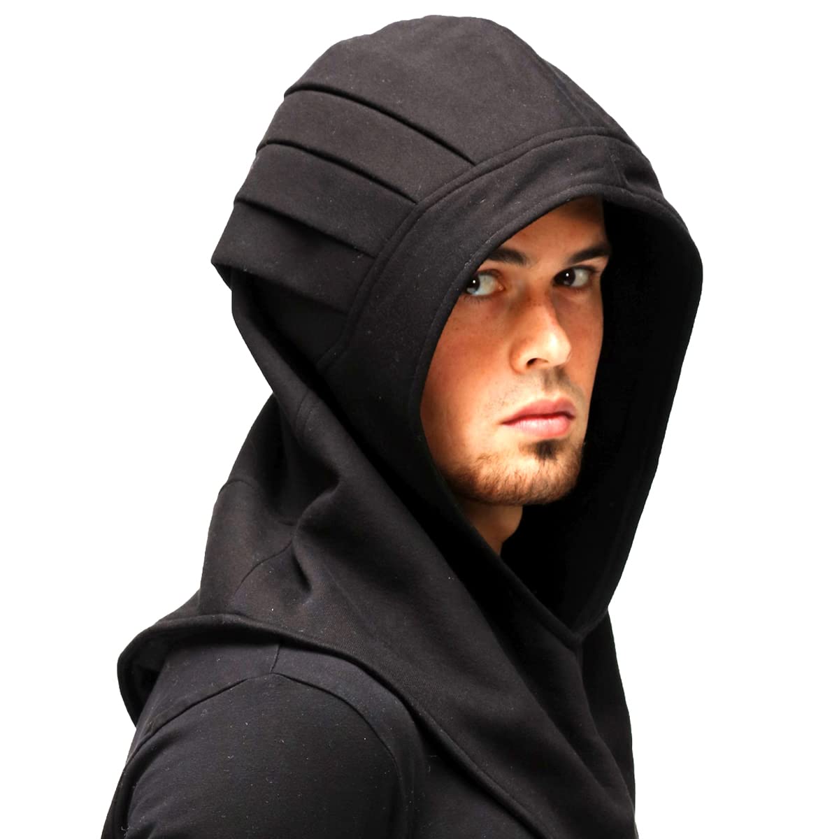 SIC HOODS Kombat Ninja Hood Black Mask Scorpion Costume Zero Cosplay Tech Dark Wear