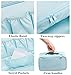 JJ POWER Travel Underwear Organizer Bag, Lightweight Double Layer Large Capacity Cosmetic Bag- Multiple Compartments and Pockets (Cream)