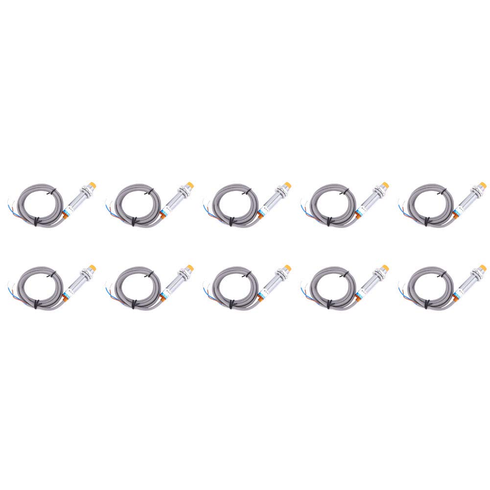 JYIO? (authorized) 10 pcs/box LJ12A3-4-J/EZ sensor 12MM opening size AC 2-wire normally open 4mm detection distance inductive proximity switch 90-250VAC 400mA, Power Distribution And Control