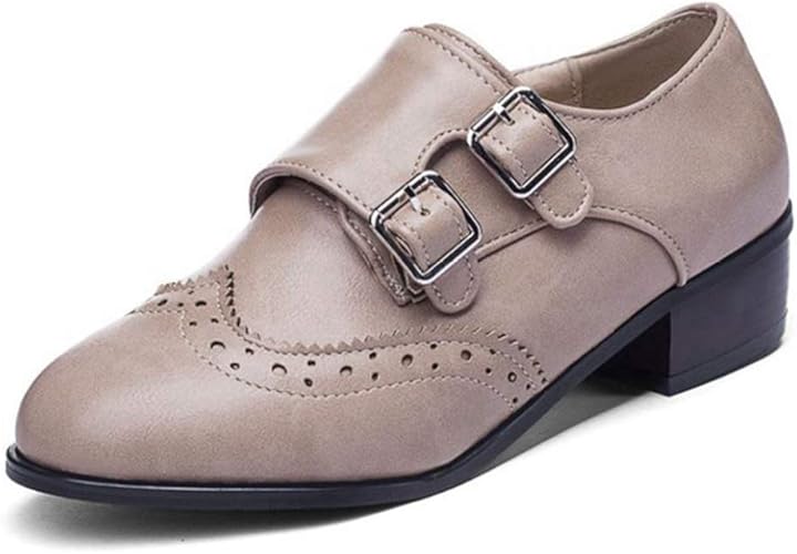 buckle oxfords womens