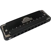 Bushman Roundhouse Harmonica 10 Hole Diatonic with Padded Zipper Case (A)