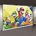 PHMOJEN Super Uncle Bros with Mushrooms Photography Background 7x5ft Cartoon Kids Children Birthday Party Backdrop Baby Shower Decoration Studio Props PPH028