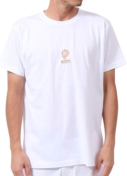 Amazon ネスタ ブランド Nesta Brand Tシャツ 半袖 Japan加工 リミテッド ドライ ワンポイント ロゴ Tee 2nb1025 ホワイト S Tシャツ カットソー 通販