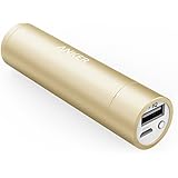 Anker PowerCore+ Mini 3350mAh Externer Akku Power Bank Ladeger?t mit PowerIQ f¨¹r iPhone 7 6s, 6, 5s, Galaxy S7, S7 Edge, S6, S5, S4, S3, S3 mini, Nexus und andere Smartphones (Golden)