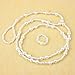 DZT1968 1pc Womens Beach Imitation Pearl Barefoot Foot Vanilla pearl beach anklets