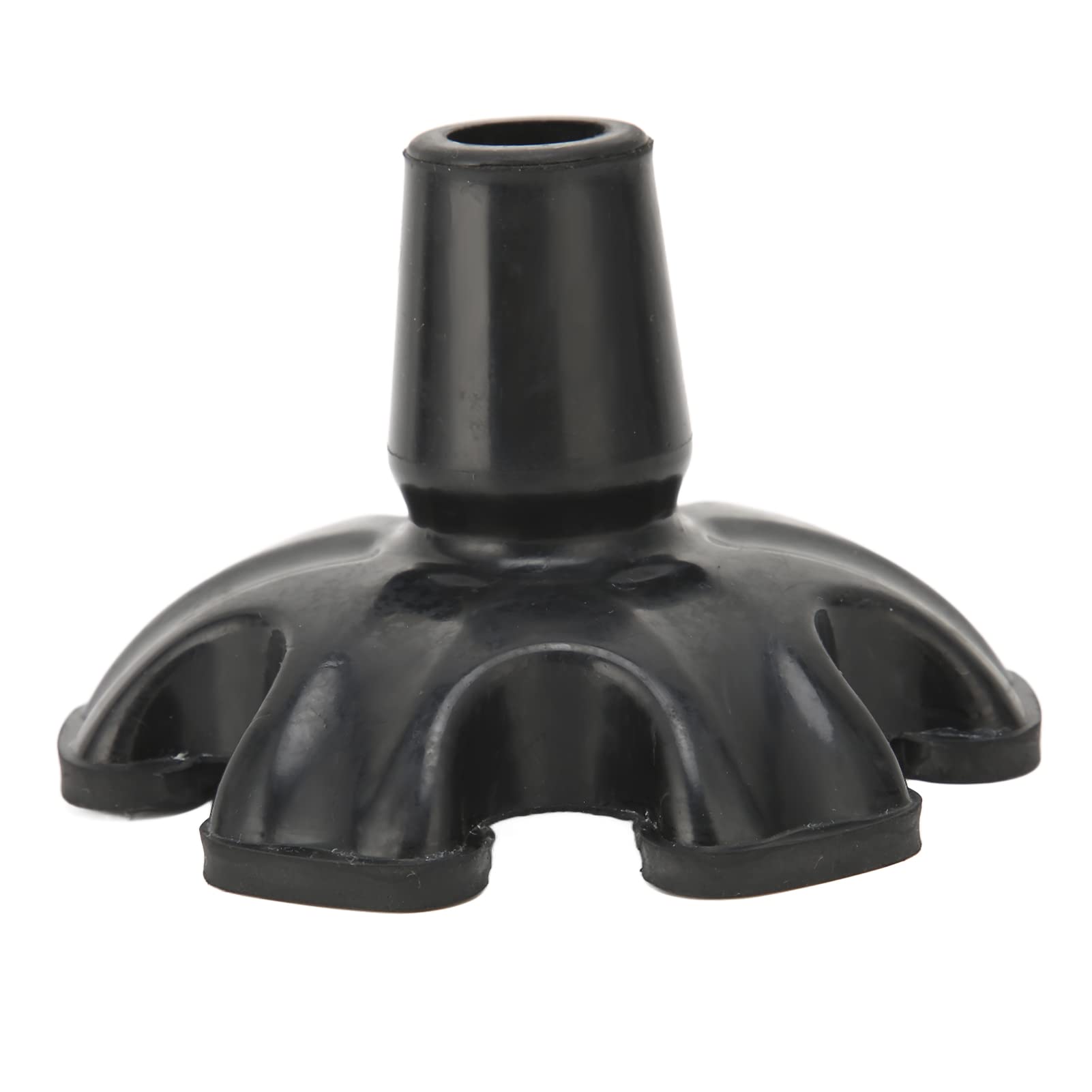 6 Pillar Cane Tips Walking Sticks Replacement Tips Black Rubber Non-Slip 19mm Crutch Tips for Walking Shooting Sticks Durable Rubber Material Long Service Life