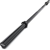 TECHNOAGE 7FT Heat-Treated Alloy Steel Barbell, 700LB | 40LB Olympic bar with 30mm knurled grip, ball bearings, brass bushings, chrome sleeves, and 2-inch plate fit