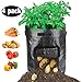 GT 4-Pack 10 Gallon Grow Bags, Potato Planter Bags with Access Flap and Handles for Harvesting Carrot, Onion, tomata,Vegetable and Flower.thumb 4