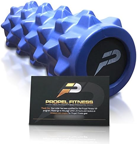 Durable Bumpy High Density Foam Muscle Roller | For Gym, Yoga, CrossFit, Deep Tissue Massage, Physical Therapy, Myofascial Release &amp; More | Alleviate Back Pain &amp; Improve Stability