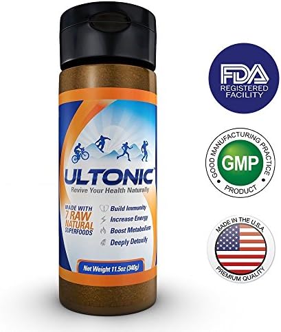ULTONIC - All Natural Immunity Support, Probiotic, Performance Energy Gel With Only 7 Organic and Natural Superfood Ingredients, Gain Vitality Health in Smoothie &amp; Protein Shakes
