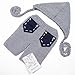 ISOCUTE Newborn Photography Props Baby Boy Knitted Outfits Crochet Hat Pants Set (Light Gray)