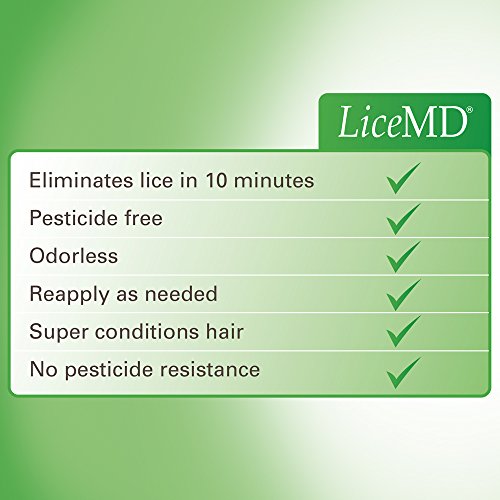 LiceMD Head Lice Treatment Kit Liquid Gel and Lice Comb