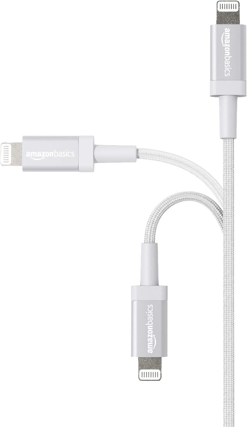 Amazon Basics USB-A to Lightning Charger Cable, Nylon Braided Cord - Image 3