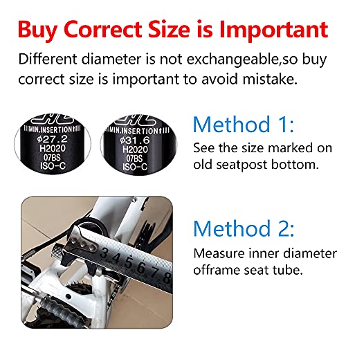 COCH Zoom Bike Seat Posts Bike Suspension Seatpost 27.2mm 31.6mm