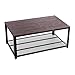VASAGLE Coffee Table with Storage Shelf for Living Room, Industrial Design with Metal Frame, Easy Assembly ULCT61BF