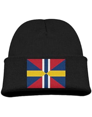 Flag Of Sweden Kid's Hats Winter Funny Soft Knit Beanie Cap children Unisex