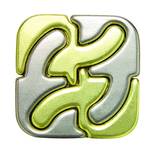 SQUARE Hanayama Cast Metal Brain Teaser Puzzle (Level 6)